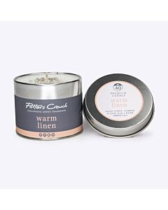 Potters Crouch Candle Tin Warm Linen